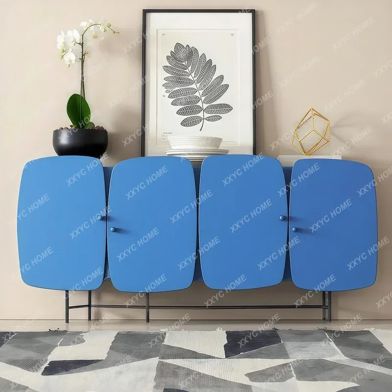 X Painted Sideboard Creative Art Entryway Shoe Cabinet Modern Simple Nightstand Storage Tea Cabinet