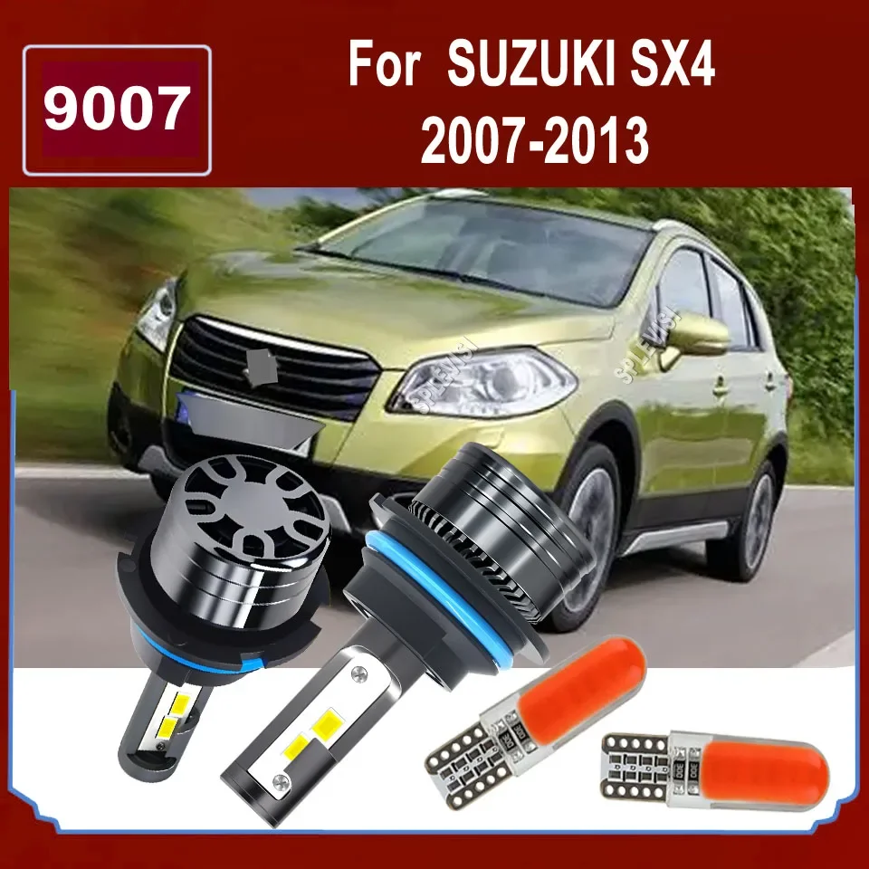 LED White Headlight 9007 HB5 - High-Lumen Output & Superior Brightness For SUZUKI SX4 2007 2008 2009 2010 2011 2012 2013