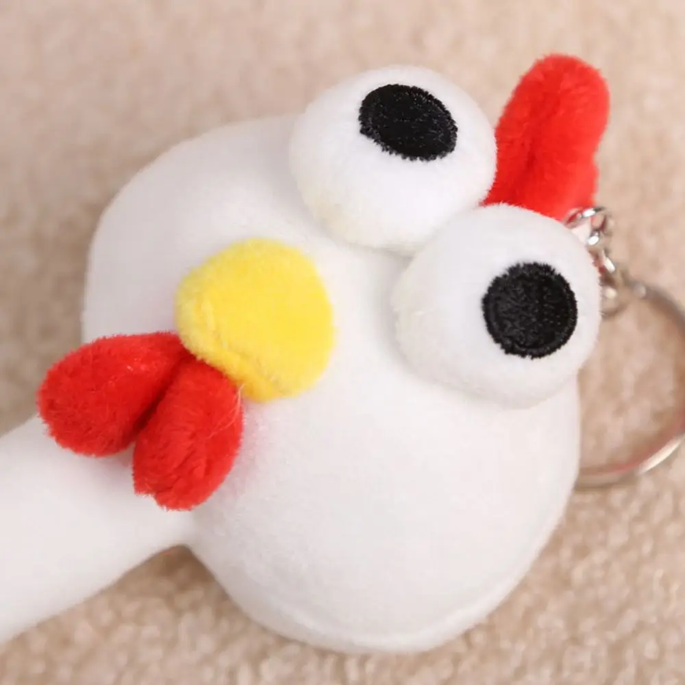 Funny Design Chicken Keychain White Color Cute Style Giraffe Bag Pendant Creative Gift 20CM Pink Pig Pendant Bag Charm Decor
