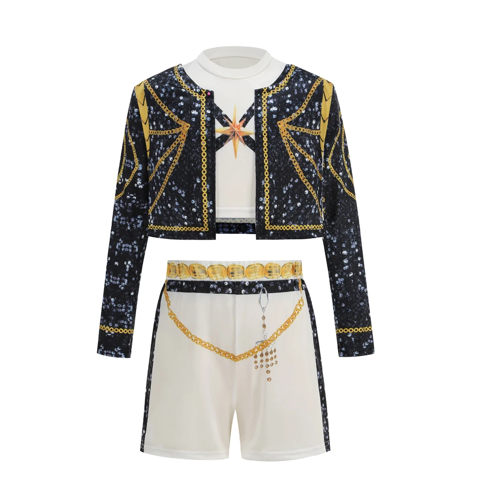 Kids Jackson Pop Star Jackson Cosplay Costume Halloween Carnival Stage Performance Clothes Hip Hop Dance Outfit view 6