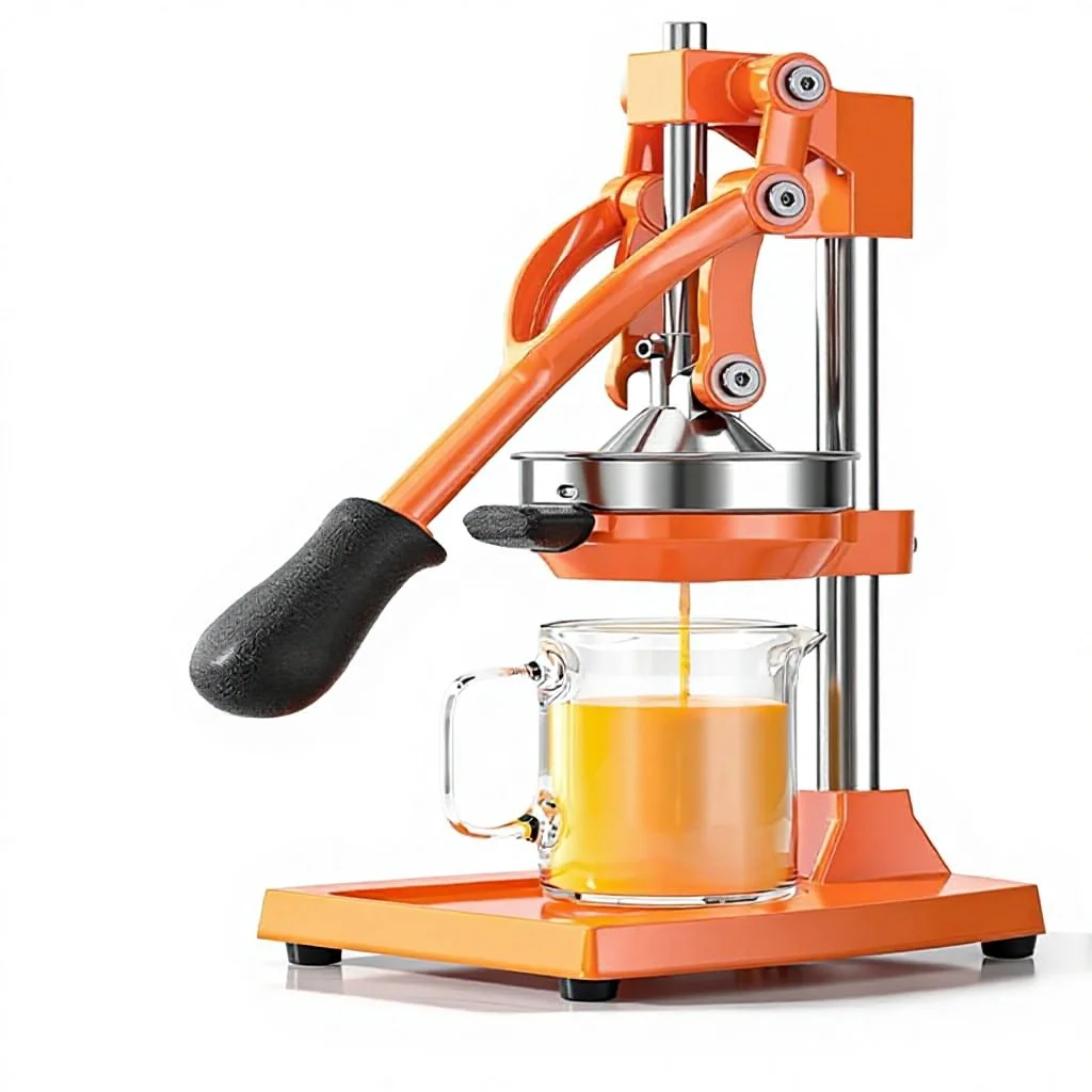 

Cast Iron Citrus Juicer , Extra-Large Commercial Grade Manual Hand Press , Heavy Duty Countertop Squeezer for Fresh Orange Juice
