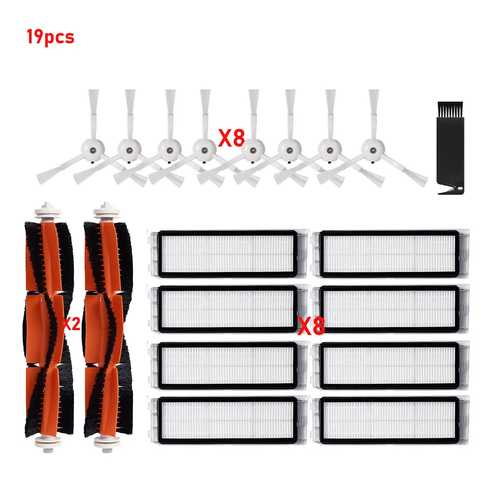Side Roller Brush Filter Parts For Xiaomi Mi Robot 1/1S SDJQR01RR SDJQR02RR For Roborock E3 E4 S4 S4 Max S5 S6 Vacuum Cleaner image 6