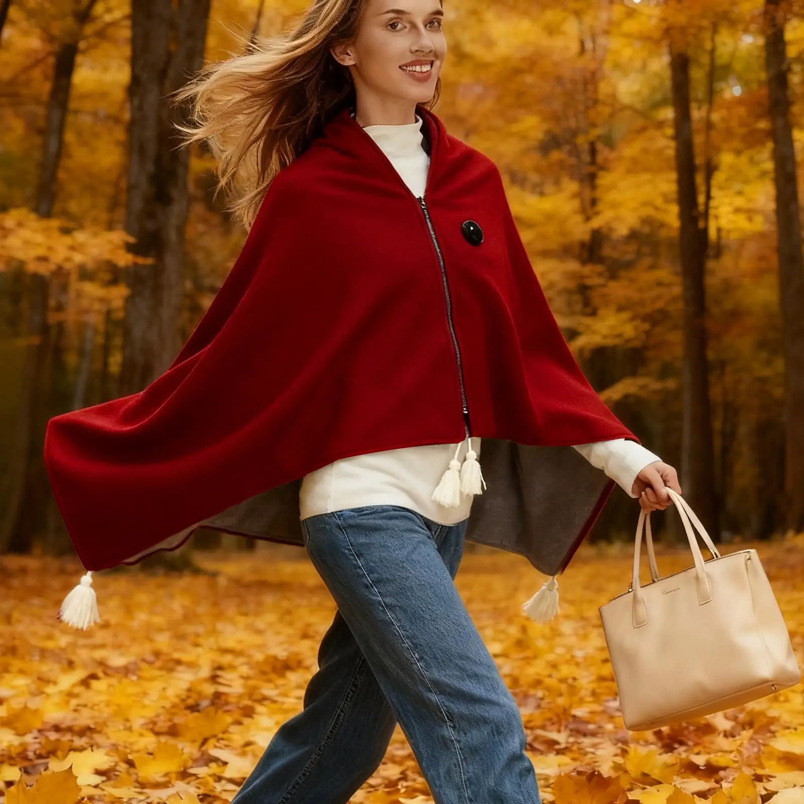 

Heated Shawl Portable 3-Level Soft Heating Throw Blanket Women Wearable Heated Blanket For Couch Sofa Home Dorm Offices