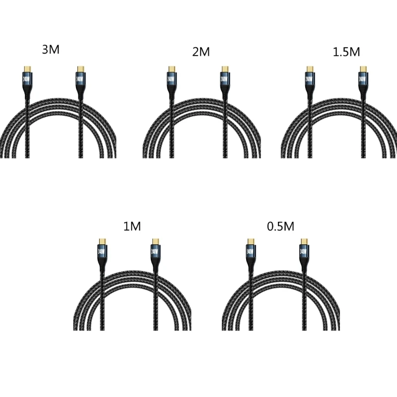 

48V5A Power Supply Line Fast PD Charging Cable PD240W Data Syncing Cord Line