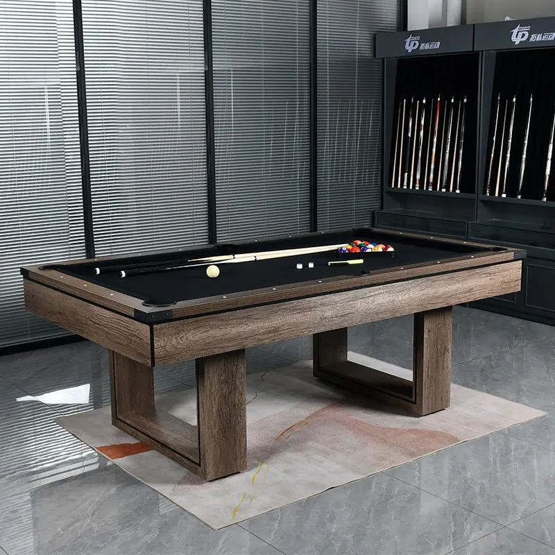 Multifunctional three-in-one pool table Household American black eight standard pool table