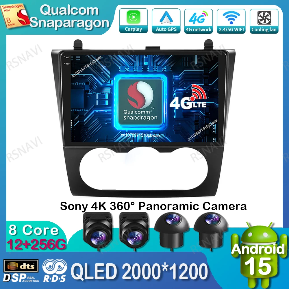 

Android 15 Car Radio For Nissan Altima Teana 2008-2012 DVD 4G LTE Stereo Navigation BT Wireless Carplay Auto Viedo Player DSP