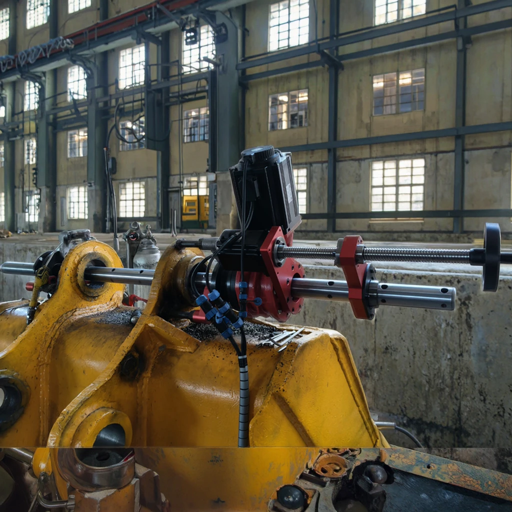 Automatic 2in1 Portable Line Boring and Welding Machine Bore Welding Machine 3.1KW for Onsite Excavator Repair Option 40-300mm