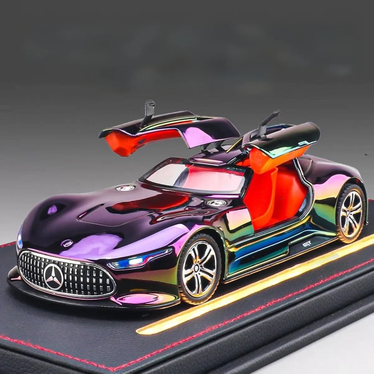 

1:24 Vision GT Alloy Concept Sports Car Model Diecasts Metal Electroplating Racing Car Vehicles Model Sound Light Kids Toys Gift