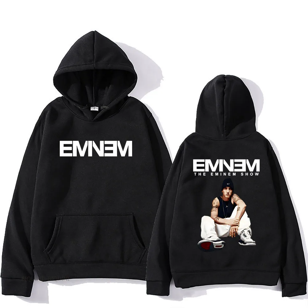 The Eminem Show Bluzy Houdini 2024 Album Drukowanie Hip Hop Moda Bluza Długi Rękaw Luźny Mężczyźni Kobiety Odzież