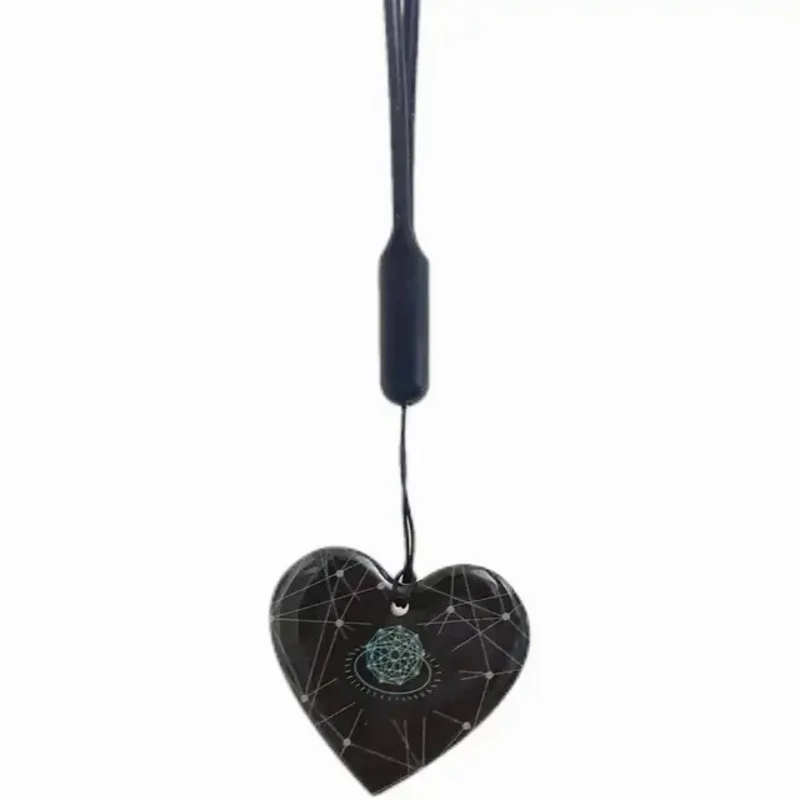 

THz 5pcs Nume Card New Me Card For Kids Children Tarjeta Card Mini Heart Shape Terahertz Chip Card Necklace With Silicone Rope