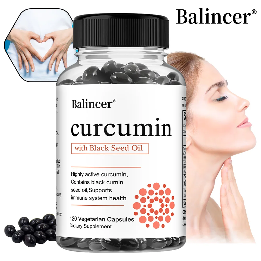 

Turmeric Curcumin & Ginger Capsules, Antioxidant, Support Joint Brain Cognitive Digestive Cardiovascular & Bone Wellness