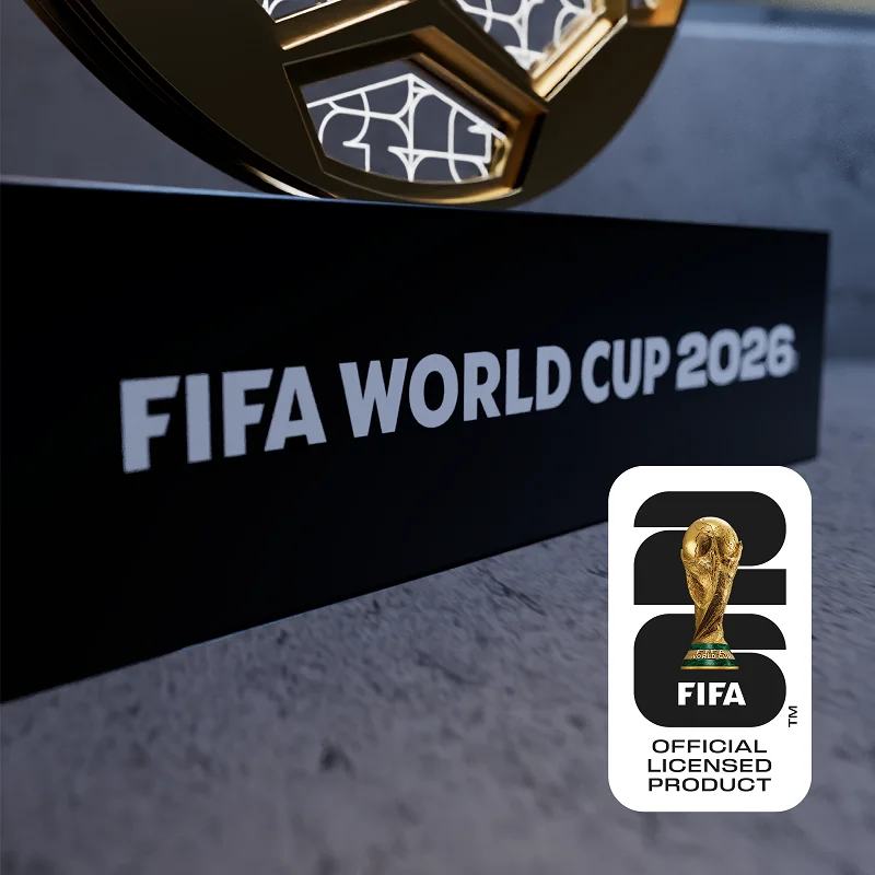 FIFA World Cup Golden Soccer Ball LED Desk Lamp Acrylic Night Light Fan Cave Decor Officially Licensed Collectible Gift Souvenir view 5