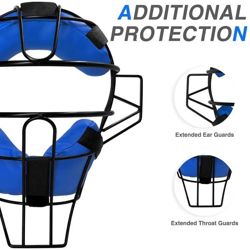 Легкая маска для судьи, регулируемая маска для судьи для бейсбола, легкая традиционная безопасная проволочная рама, полнолицевой софтбол