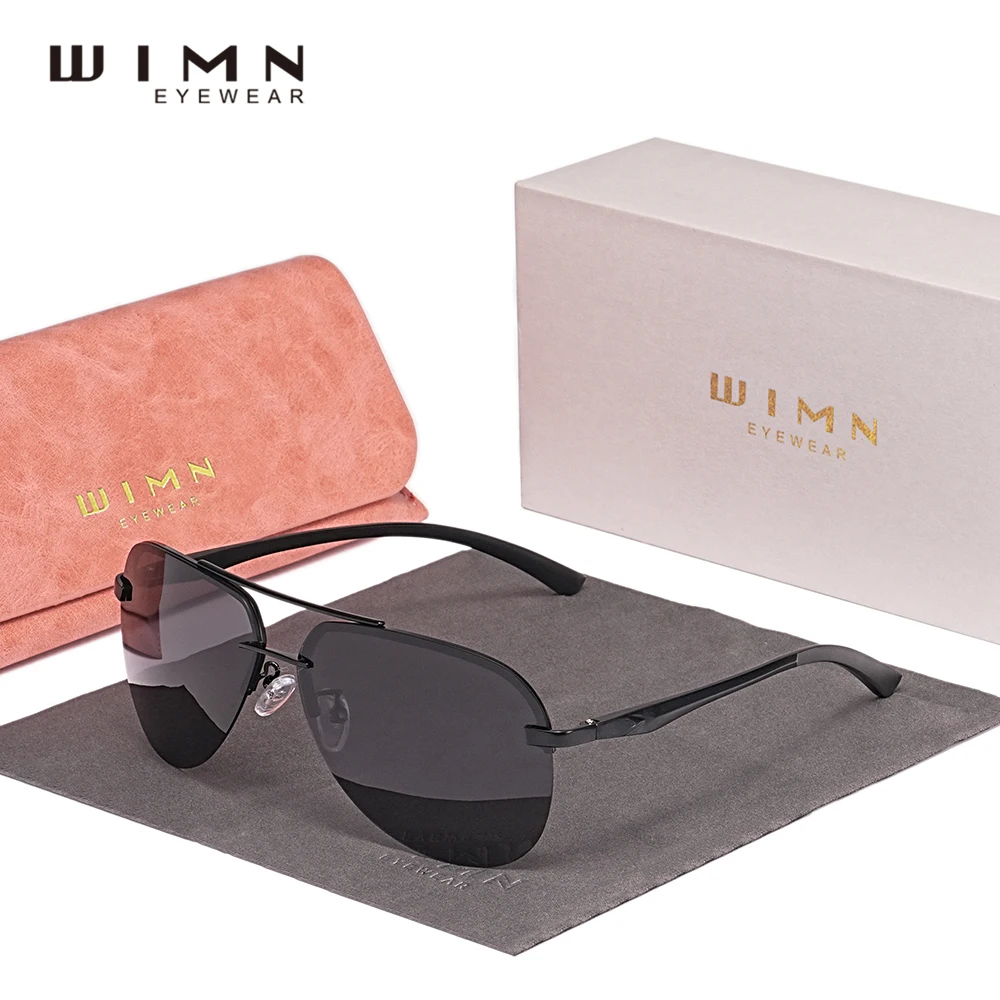 

WIMN Aluminum Magnesium Polarized Rimless Sunglasses For Women High Quality Comfortable Wear ladies