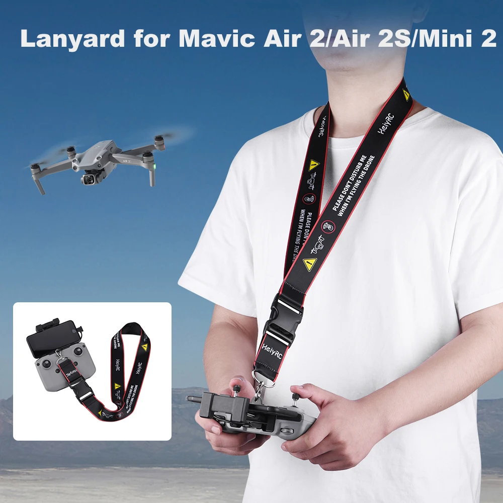 for DJI Mavic 3/Air 2/2S/Mini 2/MINI 3 PRO RC-N1 RC-N2 Remote Control Hook Holder Strap Neck Lanyard Strap Belt Mount Accessory