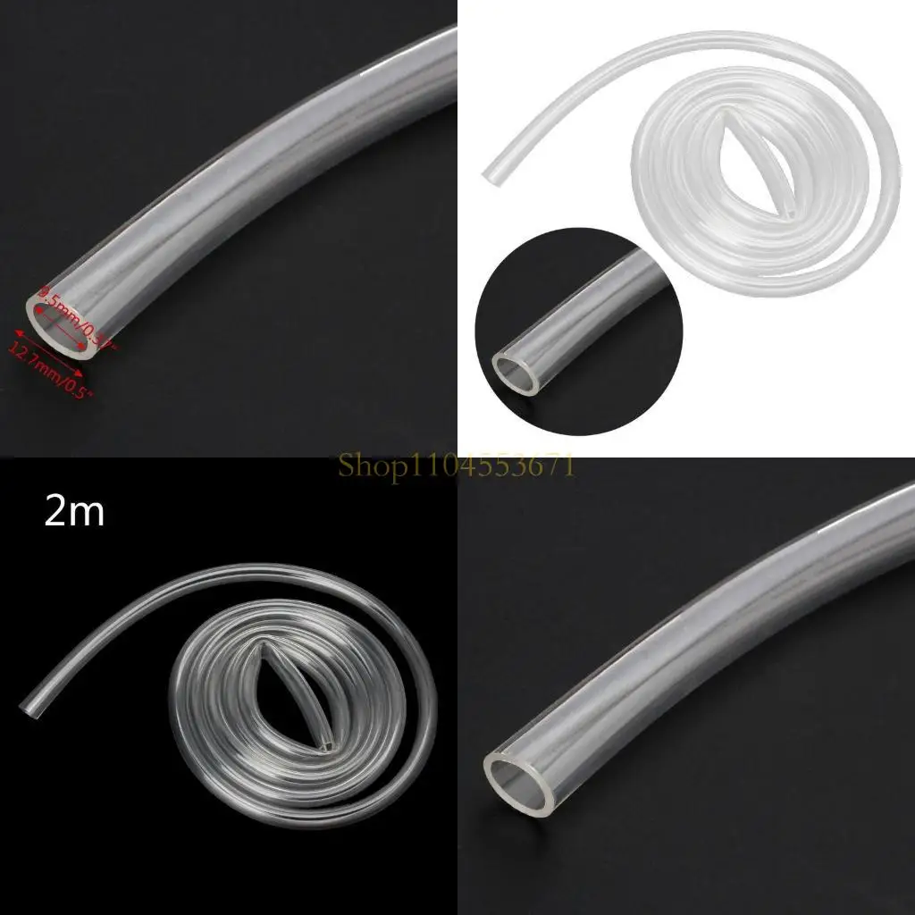 Best Seller 6.56 Ft High Pressure Braided Clear PVC Vinyl Tubing Flexible Vinyl Tube, Heavy