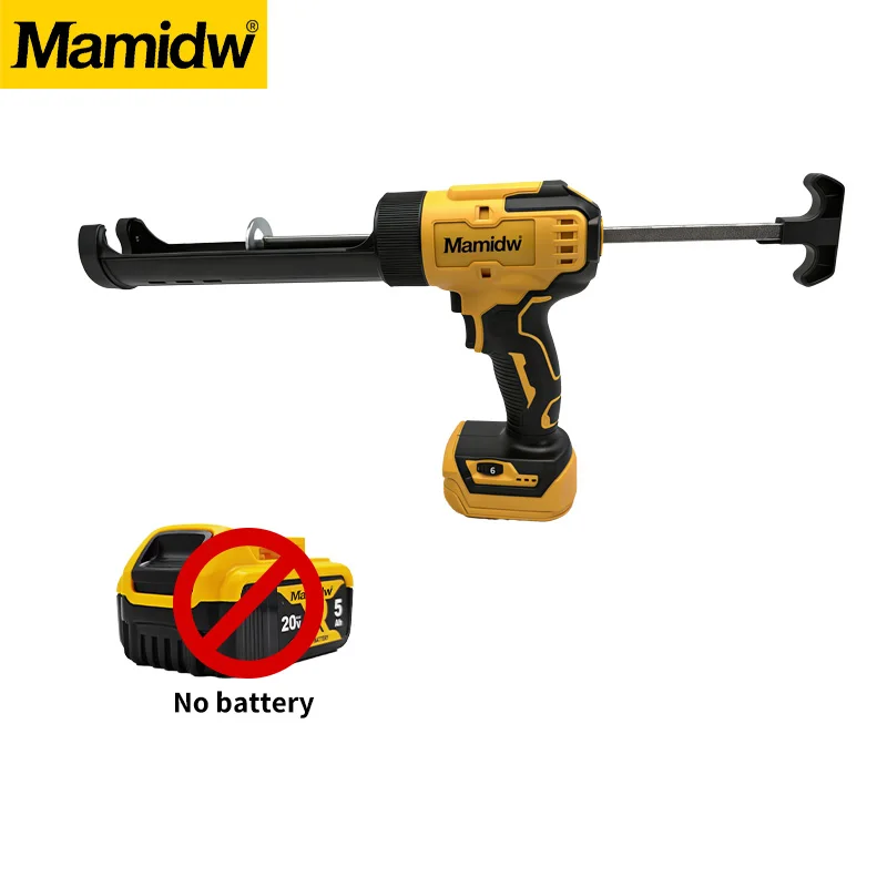 Wysokiej mocy bezszczotkowy elektryczny pistolet do uszczelniania na baterię DeWalt 20V, skok 180 mm, siła popychania 850 kg, bezprzewodowy pistolet do uszczelniaczy, 6 regulowanych prędkości, funkcja (1 battery) — Zdjęcie 2 z 2