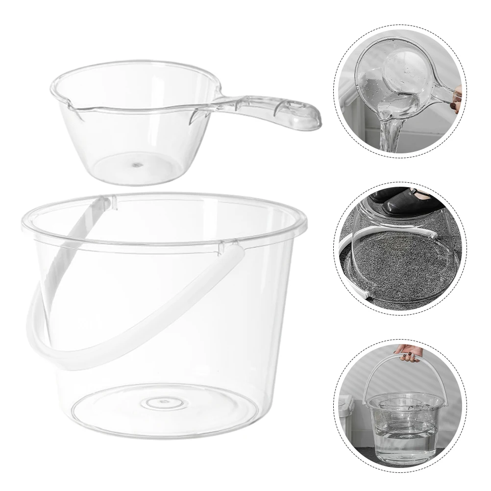 1 zestaw Wanienka do stóp Duża Pojemność Przechowywanie Wody Plastikowy Uchwyt Łazienka Kuchnia Duże Wiadro Akademik Wielokrotnego Użytku Bezpieczne