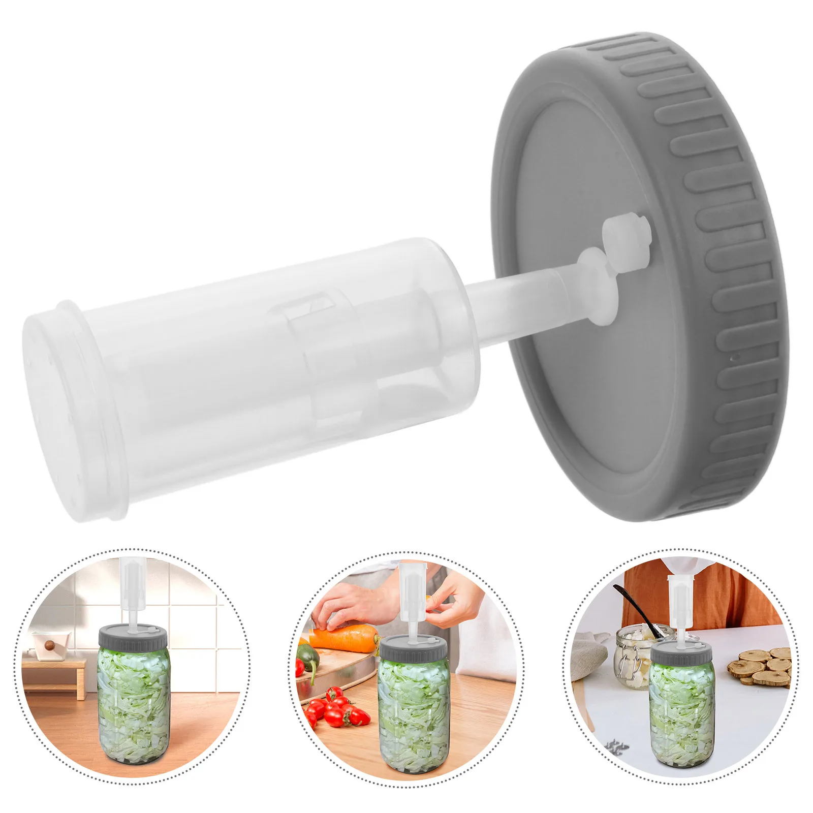 

Fermentation Lid For Wide Mouth Mason Jars Leakproof Seal Replacement Jar Covers Fermenting Kit Accessory Kitchen Bar Tool