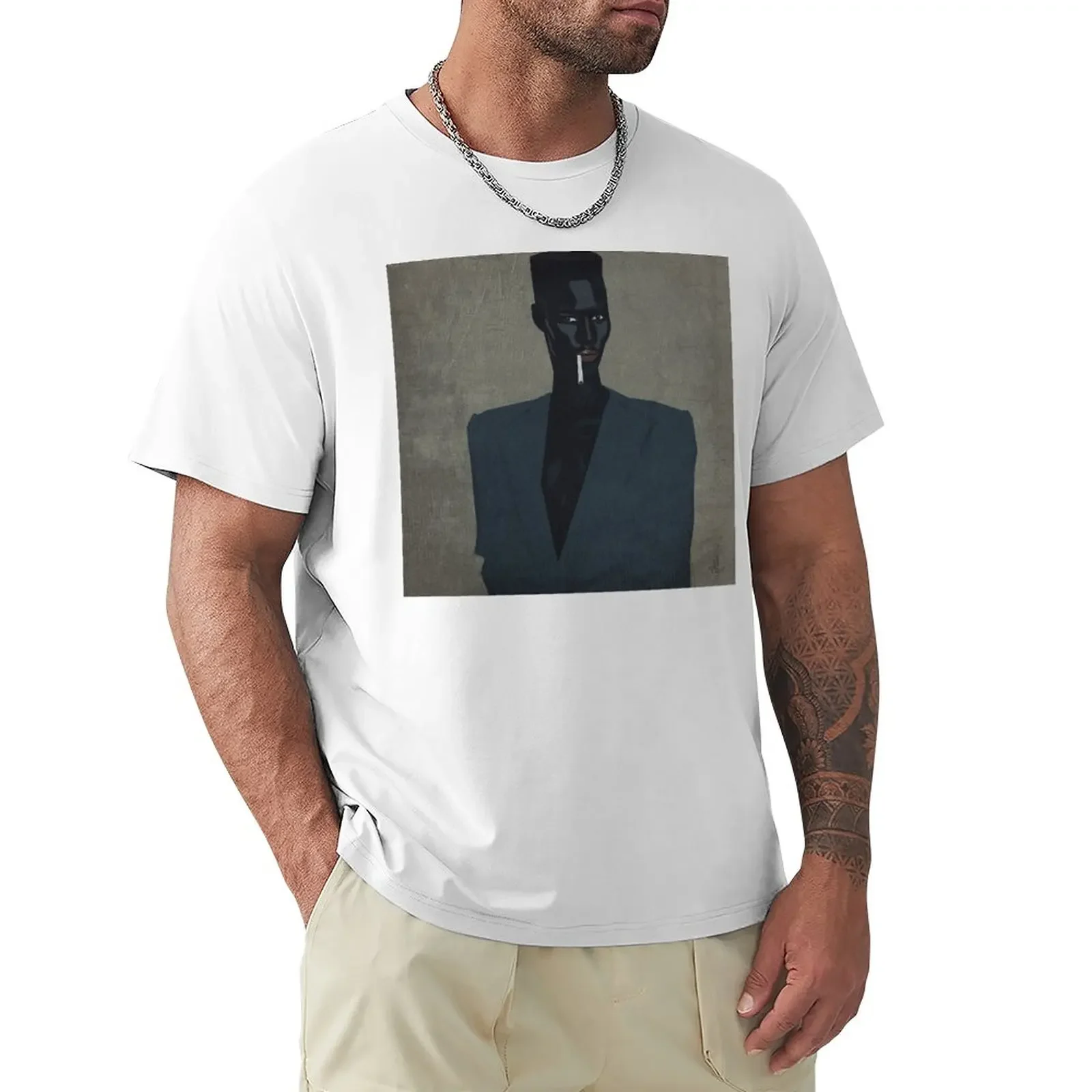 

Grace Jones T-Shirt plus size tops plain fitted t shirts for men korean fashion Short sleeve tee mens champion t shirts