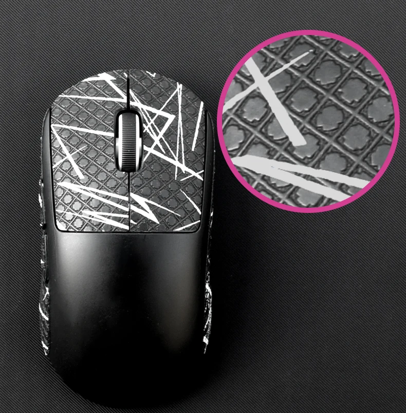 Mouse Grip Tape Lizard Skin Non Slip Sticker Suck Sweat For Logitech GPRO Wireless Gaming Mouse Sweat Absorption  Anti-slip Tape