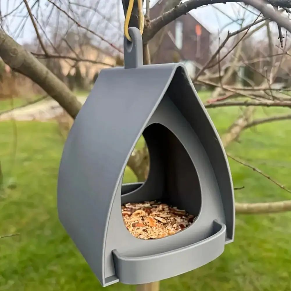 Pendurado alimentador de pássaros grande capacidade ao ar livre alimentador de pássaros jardim alimentador de pássaros para pardal finch varanda quintal varanda
