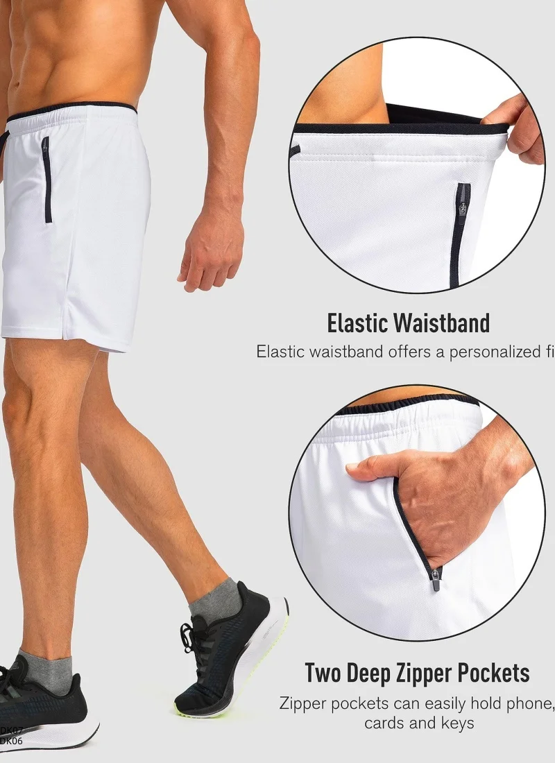 3XL سريعة الجافة الركض اللياقة البدنية السراويل للرجال الصيف الرياضة تنفس رقيقة الشاطئ السراويل القصيرة قيعان الجري خفيفة الوزن