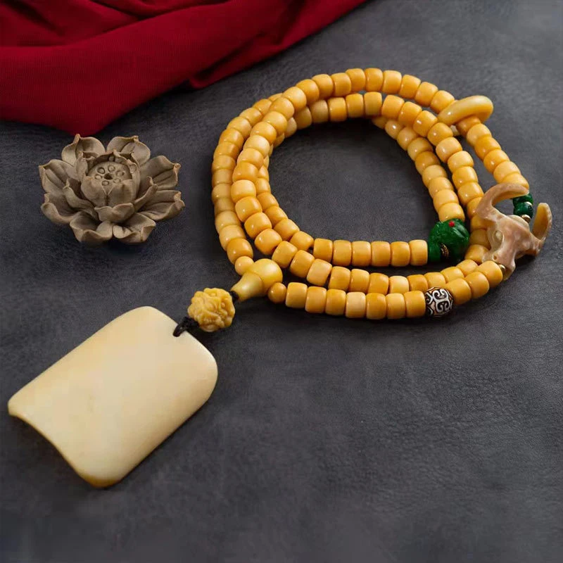 Xiangxiang Bracelet, Apple , Barrel , X Three-Way Bead, Swallow Ring, Camel Bone Old Material, Wushi Brand