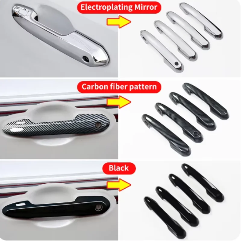 يصلح لتويوتا لاند كروزر LC300 2023-2024 مقابض الأبواب الخارجية الديكور الخارجي ترقية الملحقات ضبط الكروم