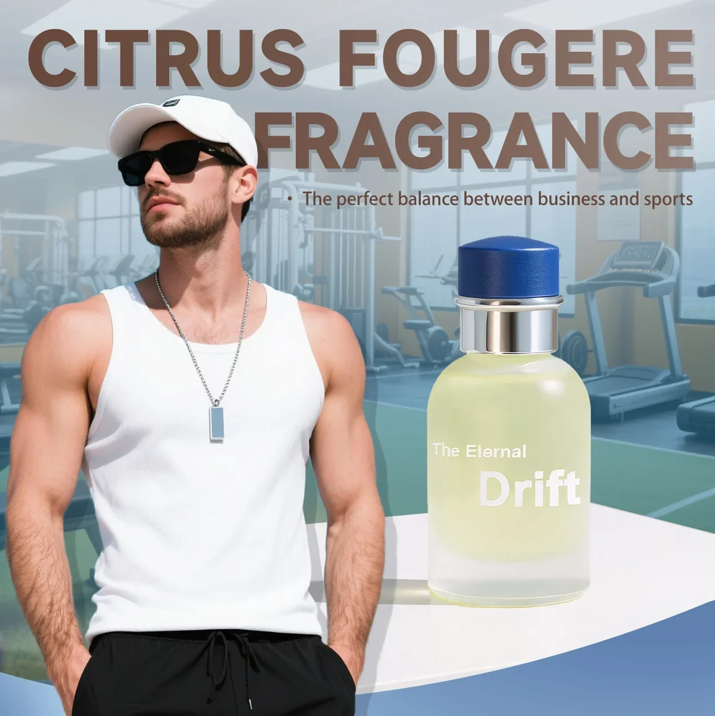 Perfume para hombres 50 ml, colonia cítrica fresca con menta limón Vetiver, aroma de feromonas de larga duración, regalo de lujo para citas y vacaciones