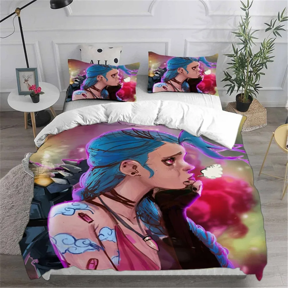 

Bedding Sets LOL Jinx Arcane Australia EuropeUSA Full Queen King Size Quilt Duvet Cover Pillow Case Sets