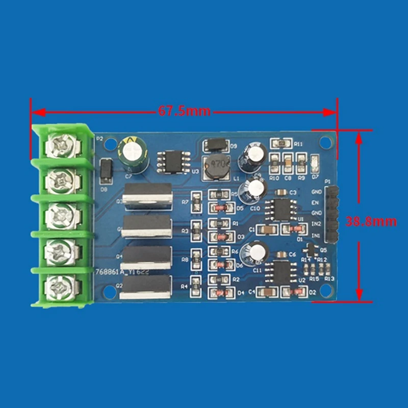 Módulo de accionamiento de Motor de puente H de alta potencia, 5-30V, NMOS con freno de emergencia