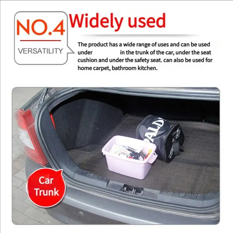 

31BC Antislip Car Floor Mat Protective Trunk Liner Cut PVC Vehicle Interior