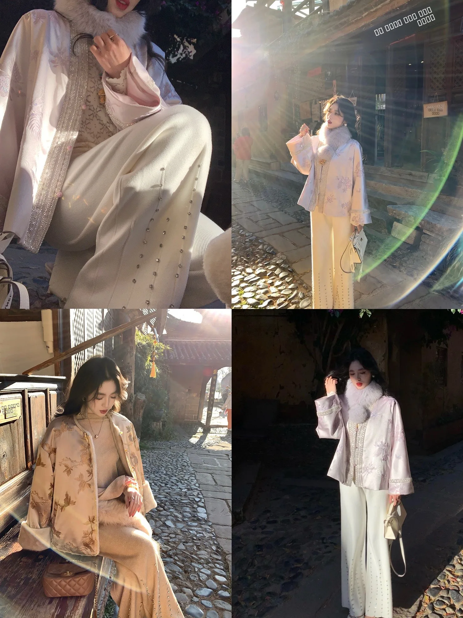 

Soft Knitted Wide Leg Pants High Waist Straight Cut Heavy Embellied Draped Casual Trousers for Women Autumn Winter