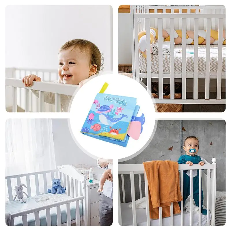 Gril de Nettoyage Montessori pour Bébé de 0 à 36 Mois, Livre d'Activité Doux, Reconnaissance de la Queue d'Animaux, Jouets Amusants pour Tout-petits