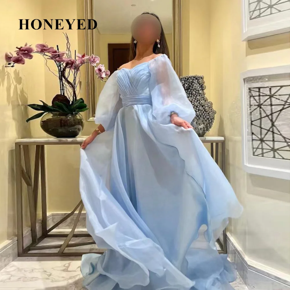 Honeyed 2023 2 Piece Long Evening Party Gowns Soiree Robe Fashion Sweetheart Floor-Length Chiffon Formal Prom Gowns Plus Size