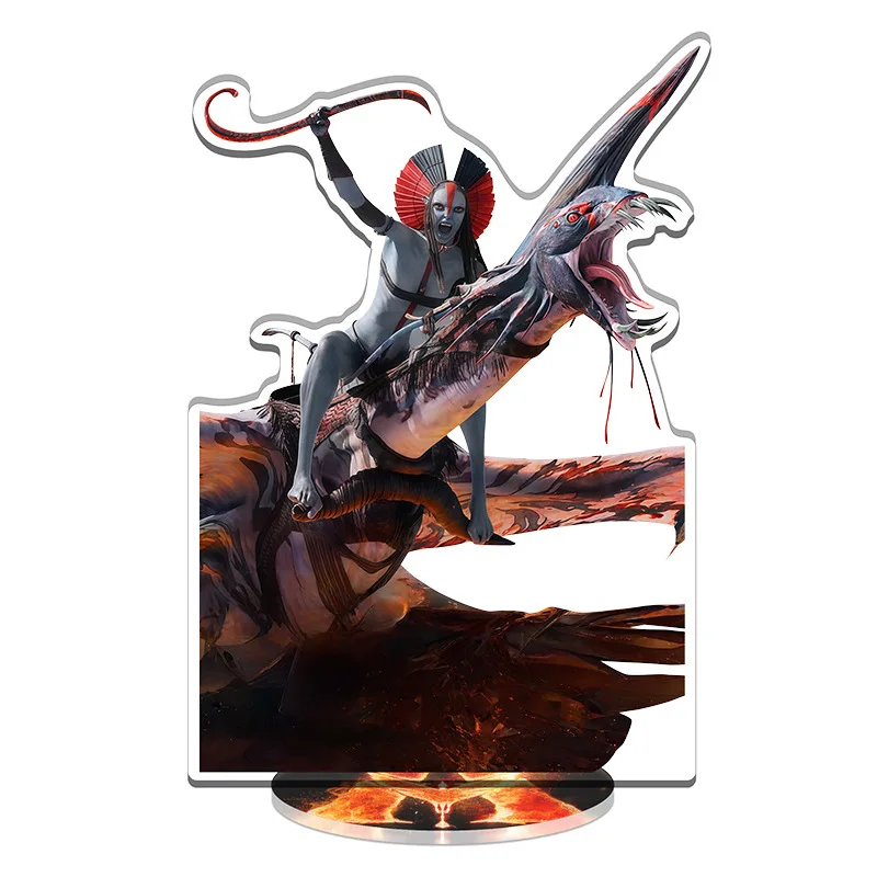 Avatar 3 Figura di fuoco e cenere Supporto in acrilico Varang Nuova piastra di stoccaggio Statua di Toruk Neytiri Piatto in piedi Giocattolo da sci Jake-Sully
