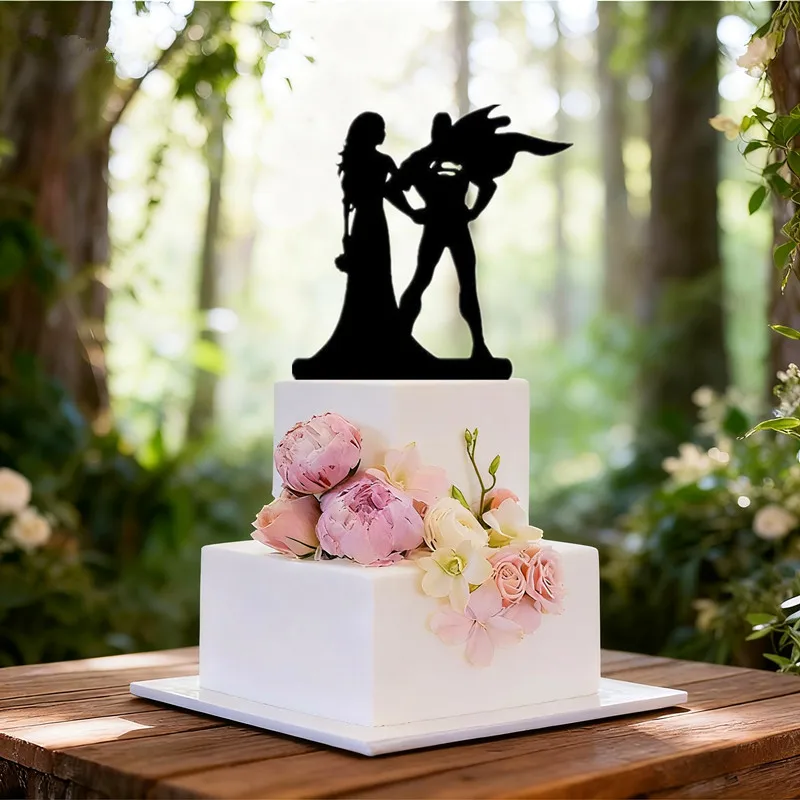 Mixed Style man and woman Wedding Cake Topper Engagement/ Anniversary Cake Topper for wedding Cake Decorating