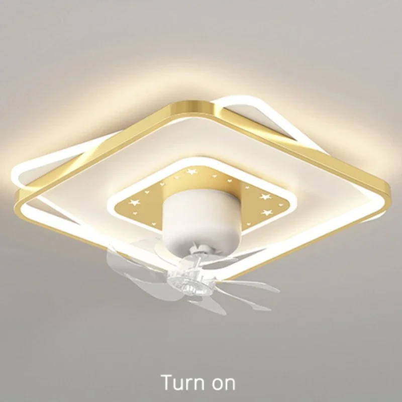 

Modern LED Chandeliers Ceiling Fan Lights For Bedroom Study Dinning Living Rooms Cloakrooms Loft Home Decor Remote Control Lamps