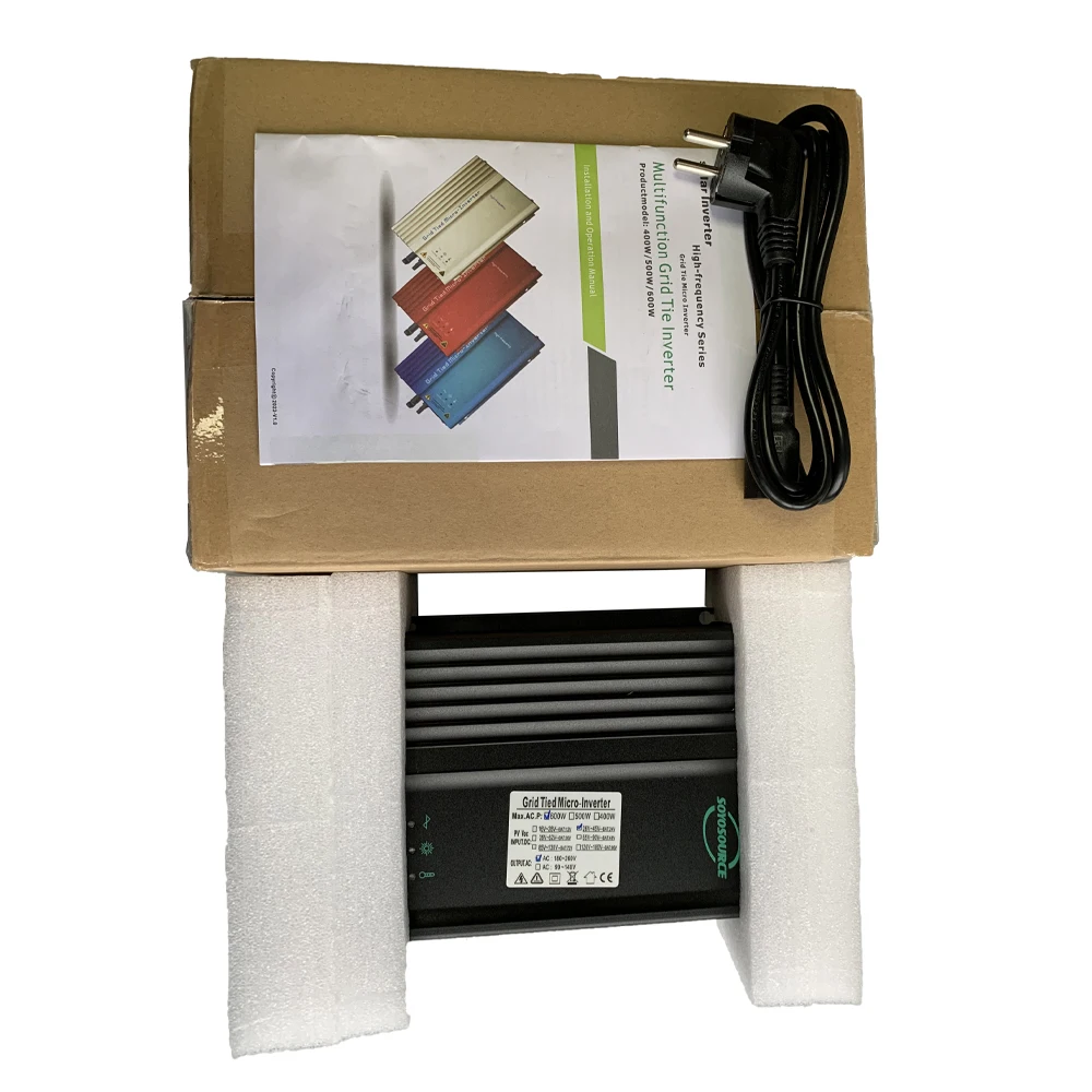 Imagem -05 - Micro Grid Tie Inverter Descarga da Bateria Ajustável para ac 110v ou 220v Painel Solar Mppt 600w 24v 48v ce