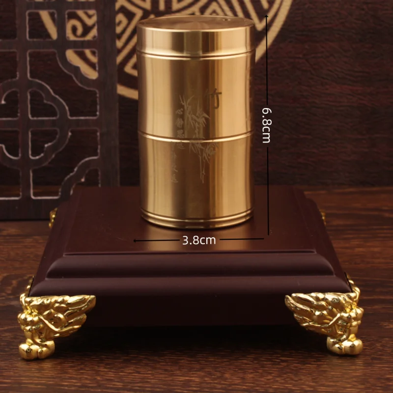 Brass Holder Restaurant Creative Personality Household Toothpick Box Portable Light Luxury Dining Living Room Pat
