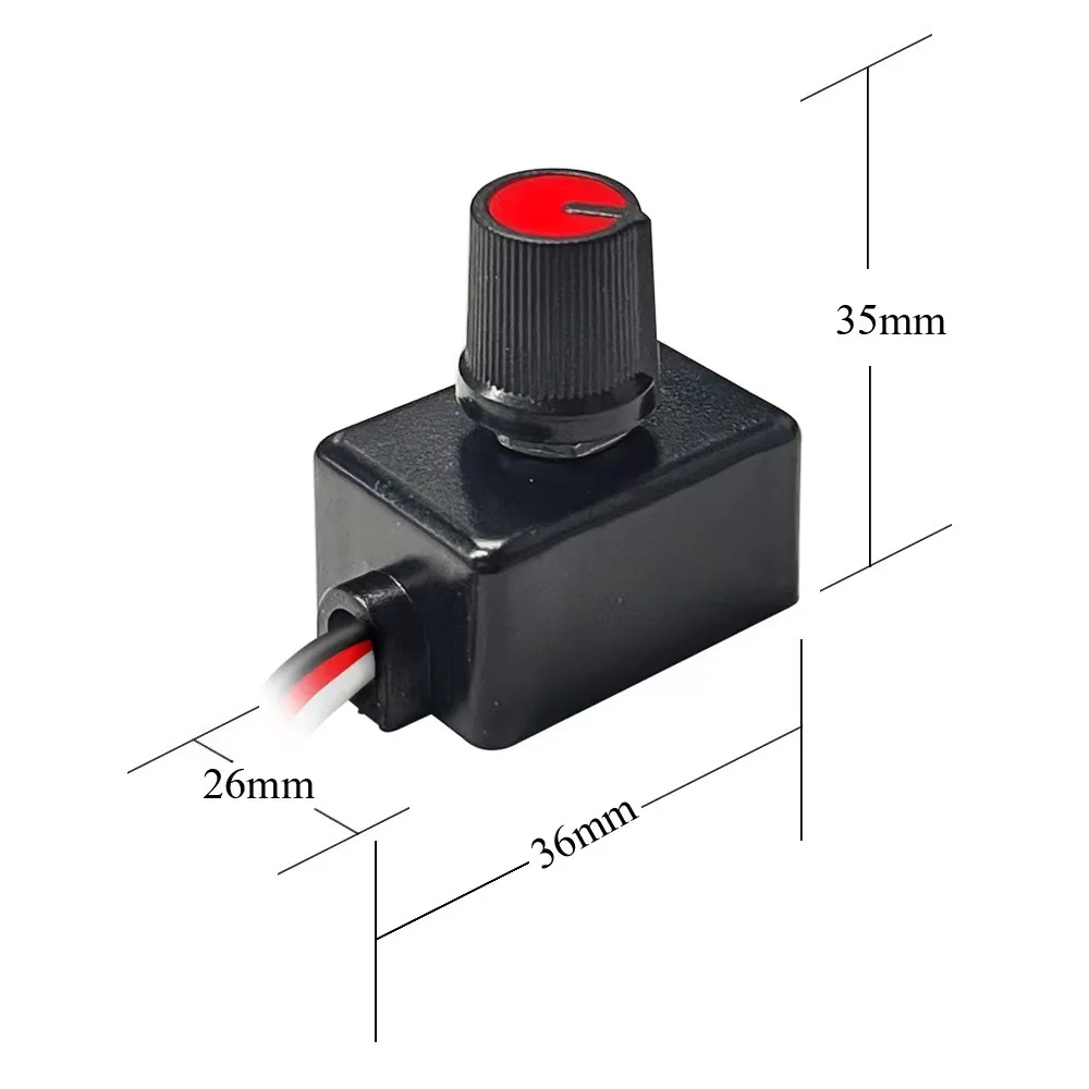 Professional PWM LED Dimmer 12V 24V For RV Marine Boat Strip Light Brightness Adjustment Switch Flicker Free Lamp Control