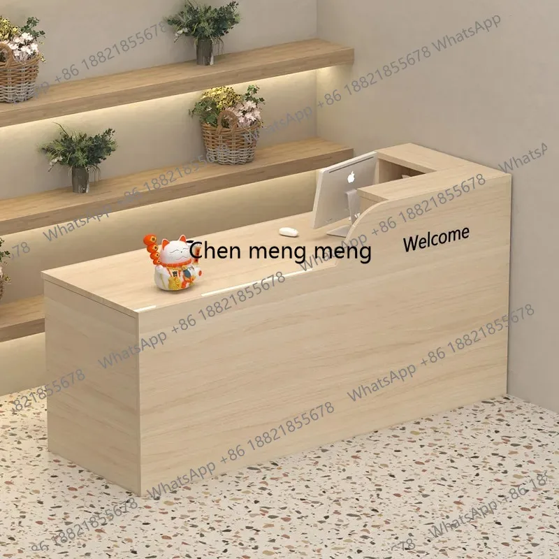 

Beauty Salon Reception Desk Supermarket Modern Luxury Reception Desk Infodesk Front Store Work Bancone Per Negozio Furniture