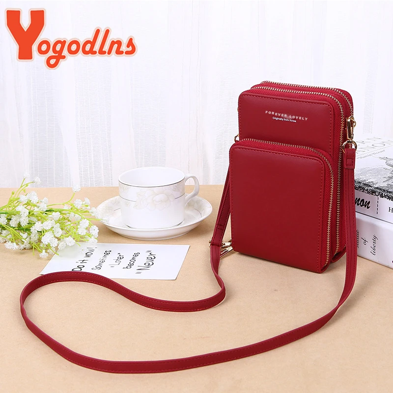 Yogodlns Crossbody Cell Phone Shoulder Bag Cellphone Bag Fashion Daily Use Card Holder Summer Shoulder Bag Small Women Wallet