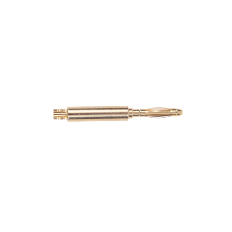 10pcs/lot 2mm Gold Plated Wilding Banana Plug Audio Speaker Amplifier Cable Wire Power Screw Jack Connector Adapter