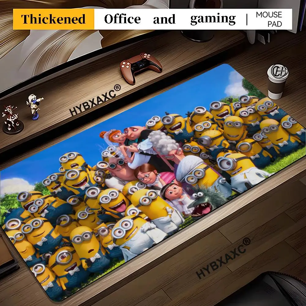 

Cartoon Anime M-Minions Mouse Pad Large Keyboard Mouse Desk Pad Non-slip Inertial Navigation System Rubber Gaming Mouse Pad Lap