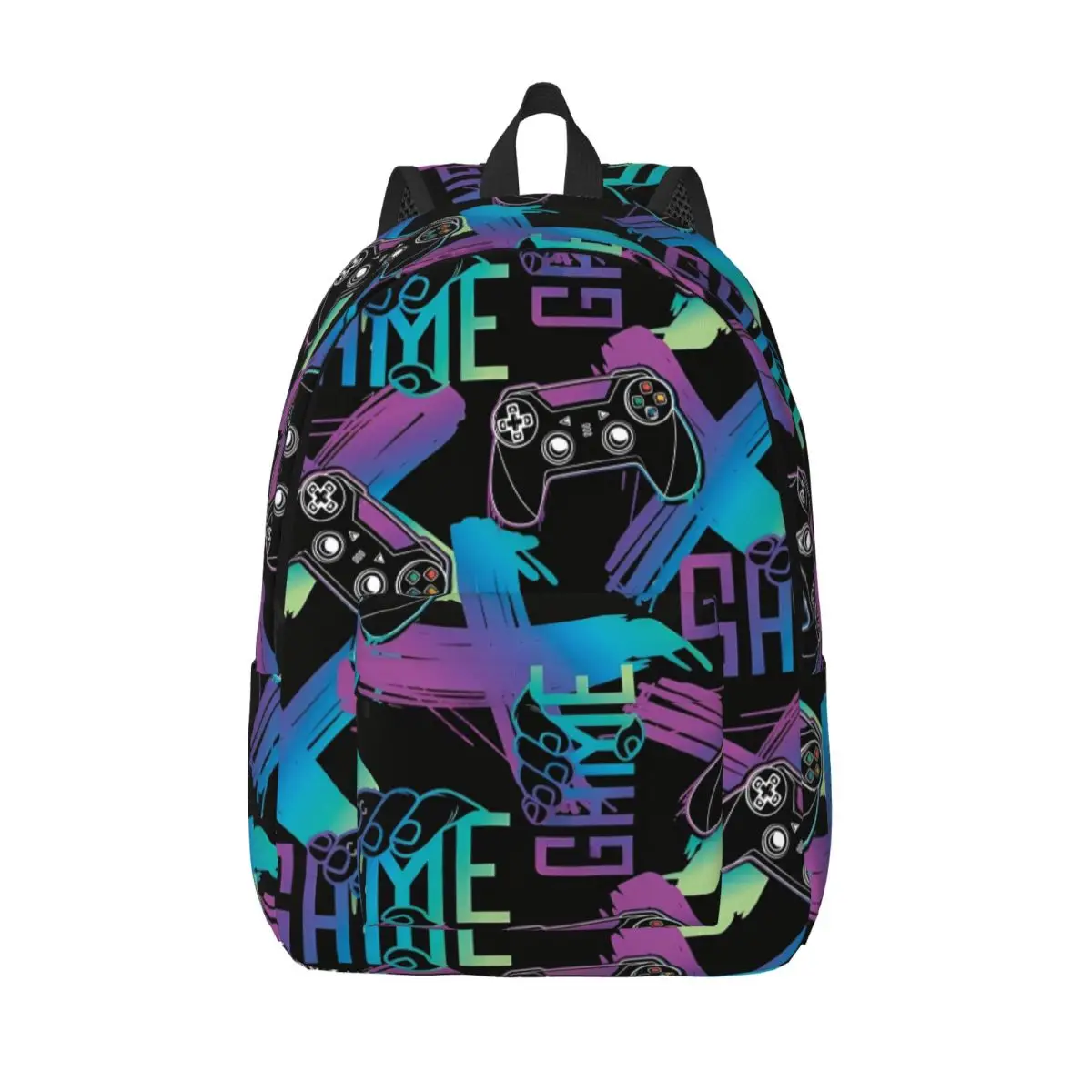 Video Game Gaming Controller Cool Backpack Sports Student Business Daypack for Men Women Laptop Computer Canvas Bags