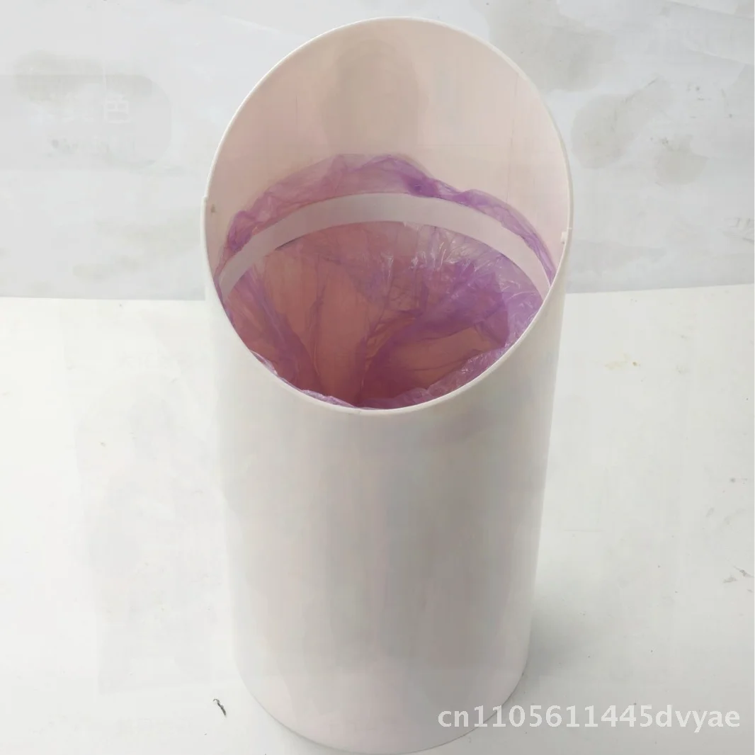 

Автоматический отскок в кремовом стиле, мусорный бак для унитаза, откидное ведро для хранения, 9 л, цилиндрический пластиковый бак для домашней гостиной