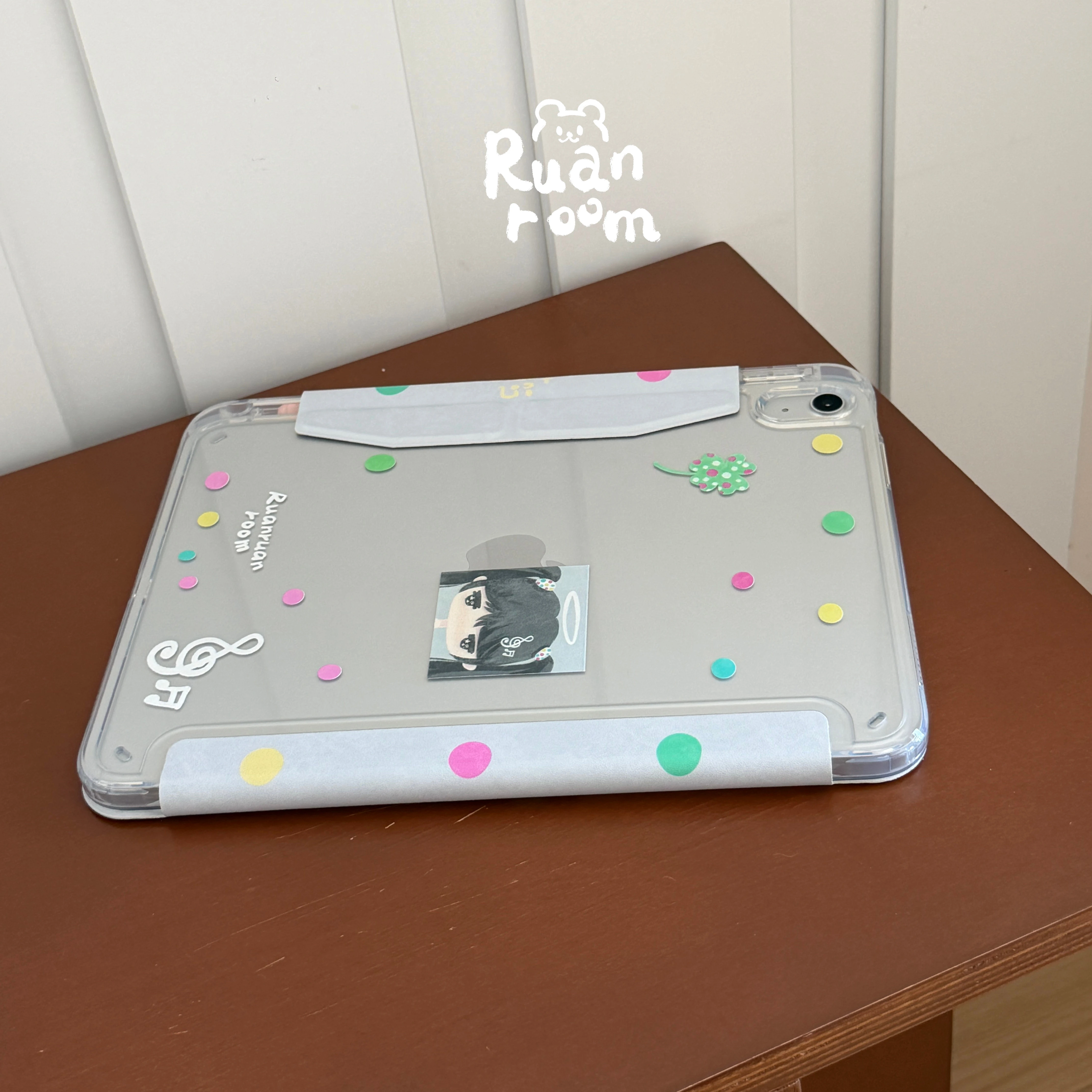 Cute Colorful Polka Dot Girl Y2K Tablet Case For iPad Air 11 iPad 10th 11th A16 9th Cover for iPad Pro 11 10.9in 13 M4 M5 M3 M2