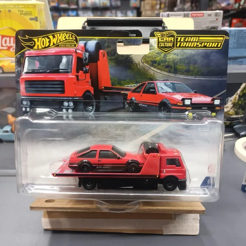 在庫あり ホットウィール プレミアム カーカルチャー チームトランスポートセット フェラーリ250 ライカン・ハイパースポーツ トヨタAE86 1/64スケール ダイキャストビークル